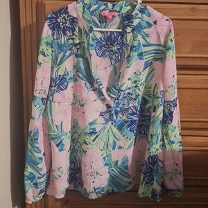 Lilly Pulitzer Silk Elsa Blouse 👚